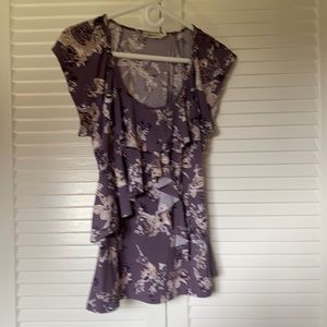 Ricki’s purple ruffle blouse
